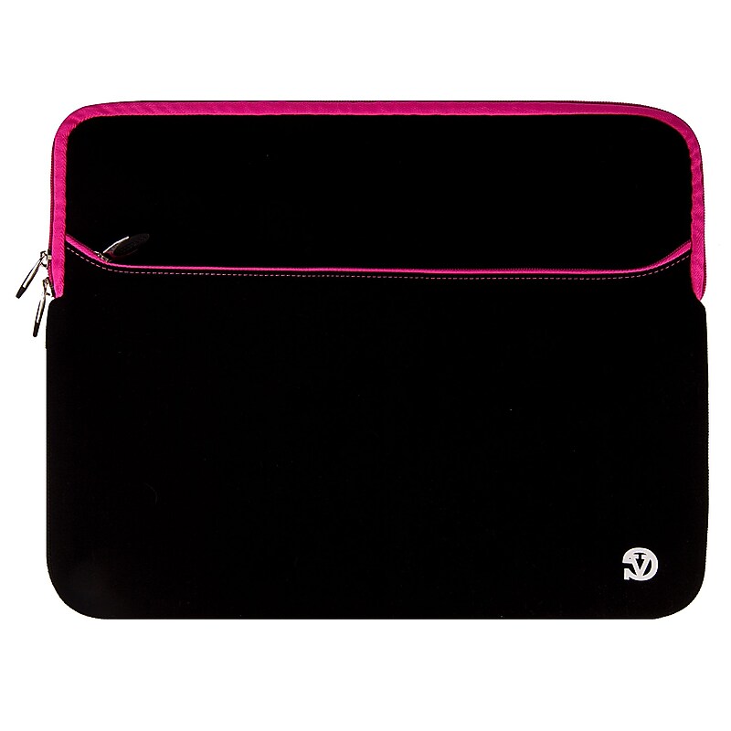 Vangoddy 15" Laptop Sleeve, Black/Pink (NBKLEA225) image 1