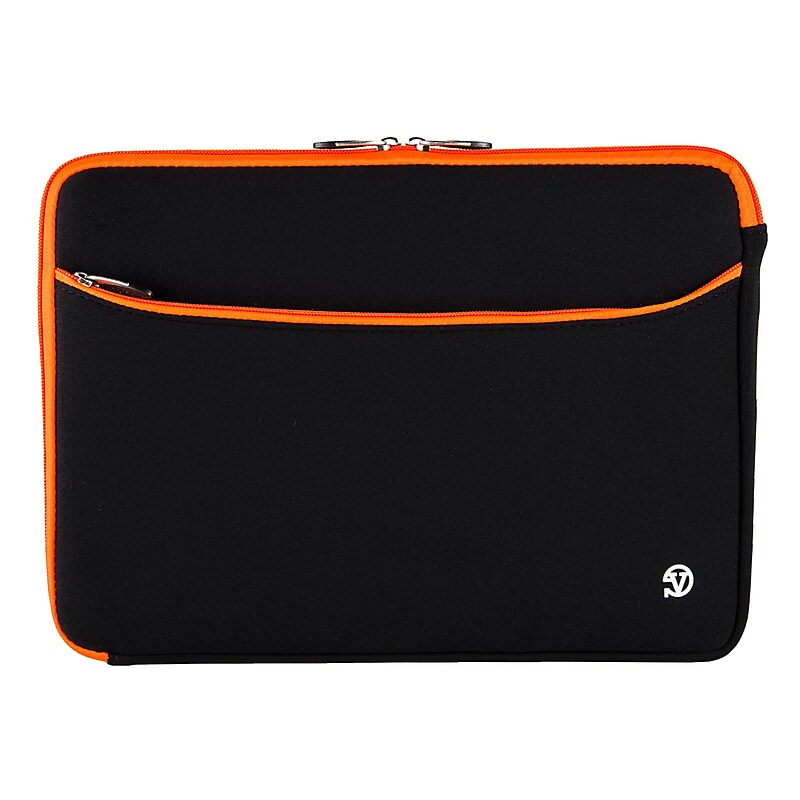 Vangoddy 17" Laptop Sleeve, Black/Orange (NBKLEA259) image 1
