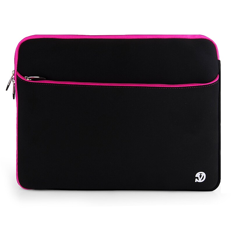 Vangoddy 17" Laptop Sleeve, Black/Pink (NBKLEA257) image 1