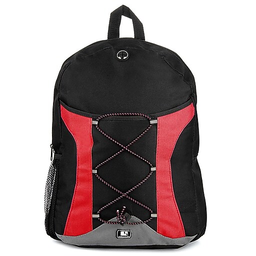 SumacLife Canvas Athletic Laptop Backpack (Red) at Staples