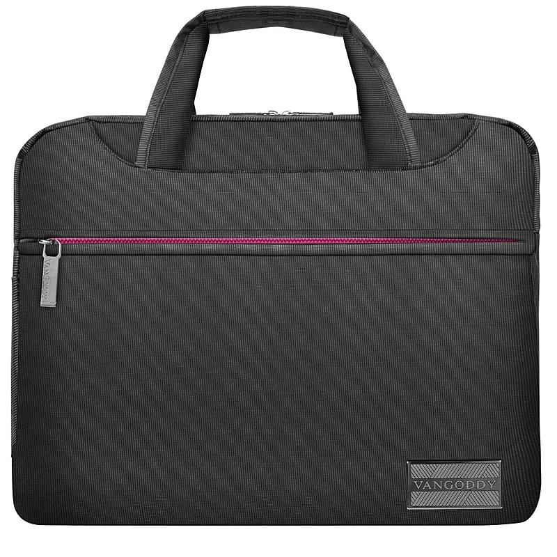 Vangoddy NineO Nylon Messenger Bag, Gray/Pink (NBKLEA505) image 1