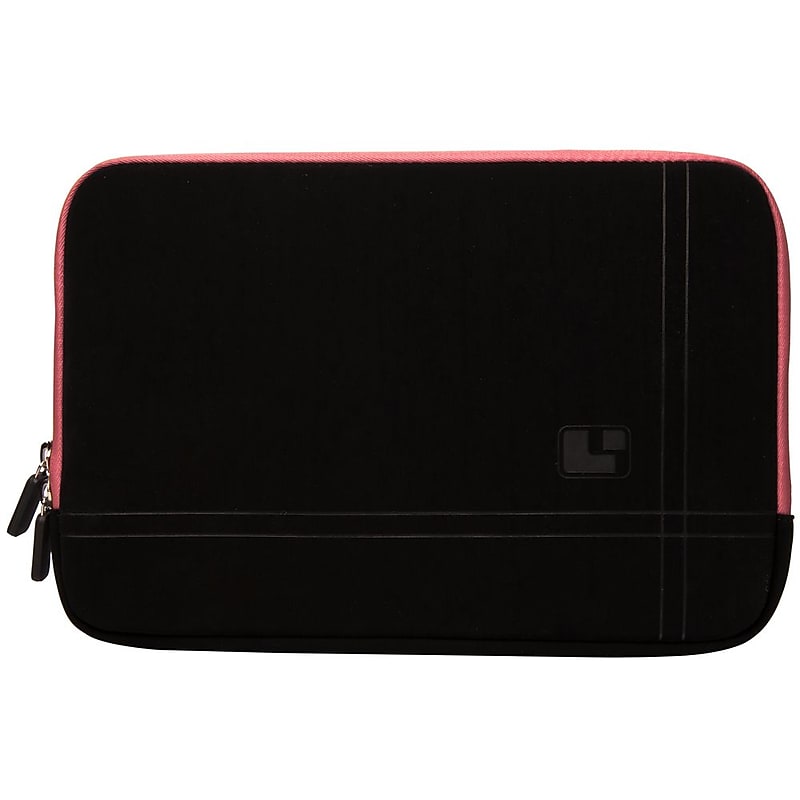 SumacLife 13" Laptop Sleeve, Black/Pink (NBKLEA672) image 1