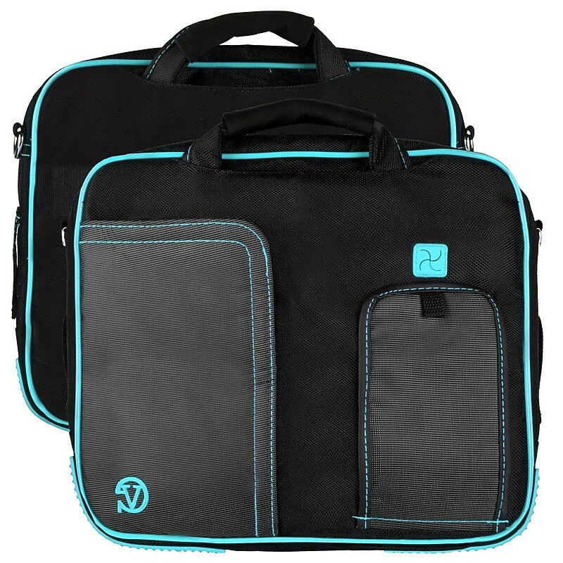 Vangoddy 10.5" Laptop Sleeve, Black/Aqua (NBKLEA701) image 1