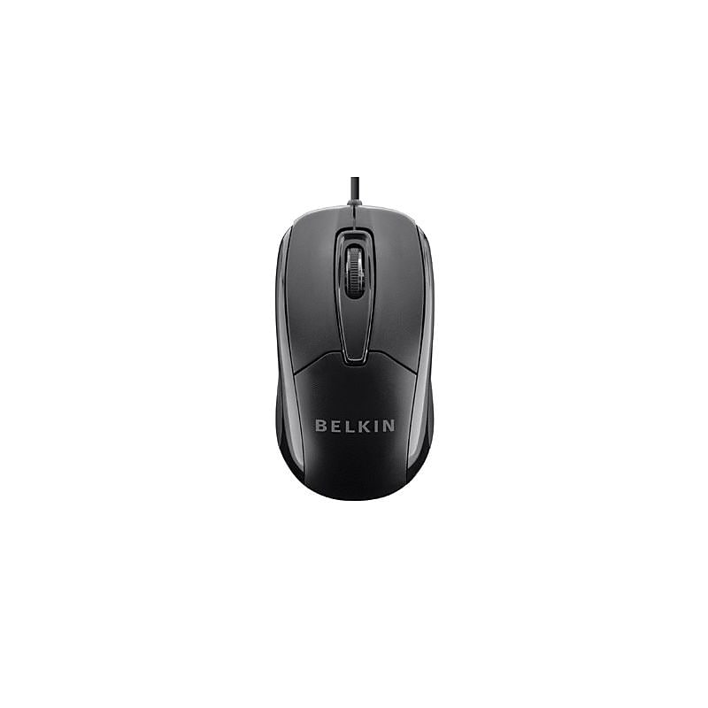 Belkin Ambidextrous Optical USB Mouse, Black (F5M010QBLK) image 1