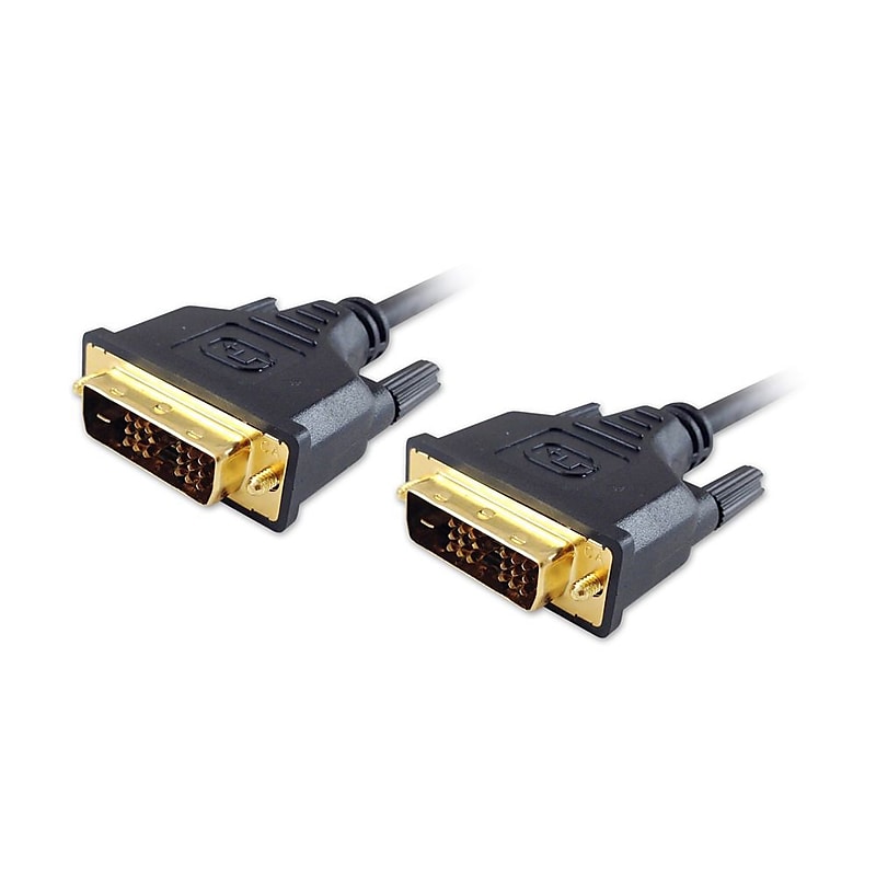 Comprehensive® MDVI-MDVI-3PRO MicroFlex 3' Low Profile DVI-D Male/Male Video Cable, Black image 1