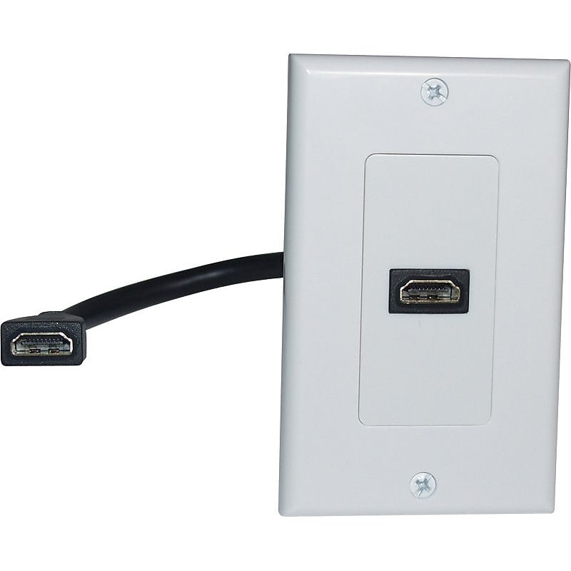 Comprehensive® 1 Port HDMI Pigtail Wallplate image 1