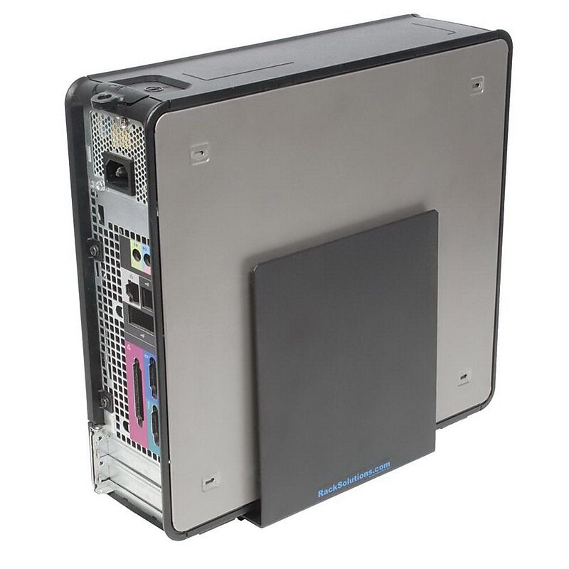 Rack Solutions® 104-2109 Black Universal Wall Mount for CPU image 1