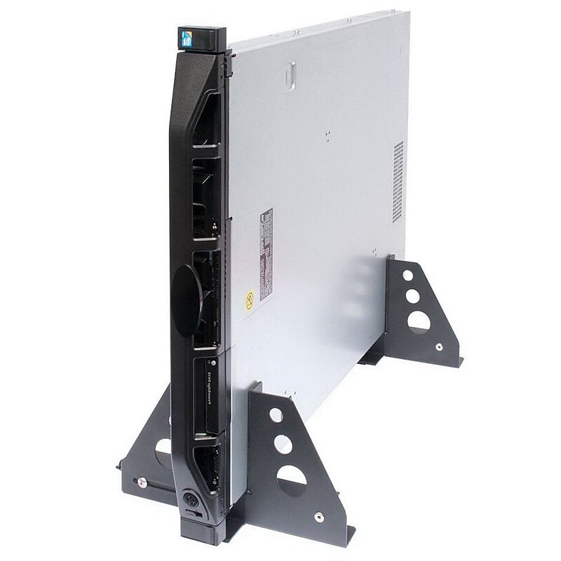 Rack Solutions® 118-1619 Black Universal Rack-to-Tower Conversion Kit for 1U/2U Server image 1