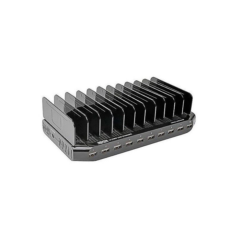 Tripp Lite 10 Port USB Charger 5V 2.4A Per Port Tablet iPhone iPad Laptops image 1