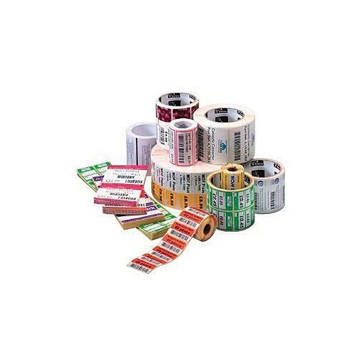 Black Zebra Technologies 05319GS11007 Wax Ribbon 0.5 Core for Desktop Printers Pack of 12 4.33 x 244 