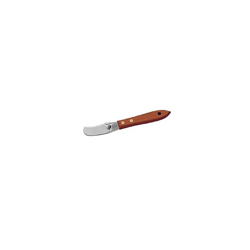 American Metalcraft 6" Peeler and Zester, Stainless Steel and Wood Brown (106) image 1