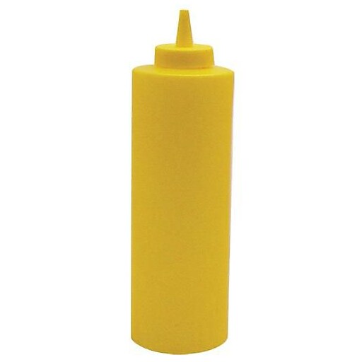 Winco 24 Oz. Yellow Squeeze Bottle (PSB24Y) Staples