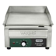 Waring 14" x 16" Countertop Electric Griddle, 120V, Silver, 9.75" H x 17" W x 22.25" D