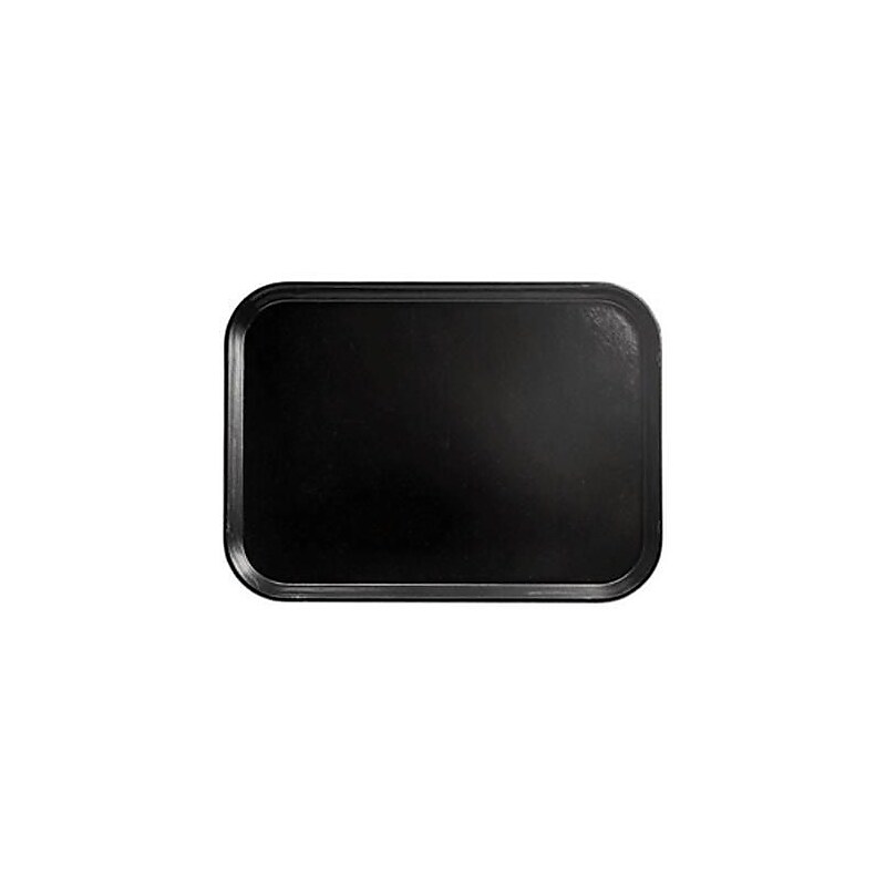 Cambro Black Polytread® Fast Food Tray, 16 1/4" L x 11 7/8"  W, Black (PT1216110) image 1