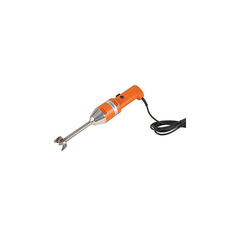 Dynamic 7" Mitey Handy Mixer Hand Held Stick Mixer, 3 Gallons, Orange, 17 1/2" L image 1