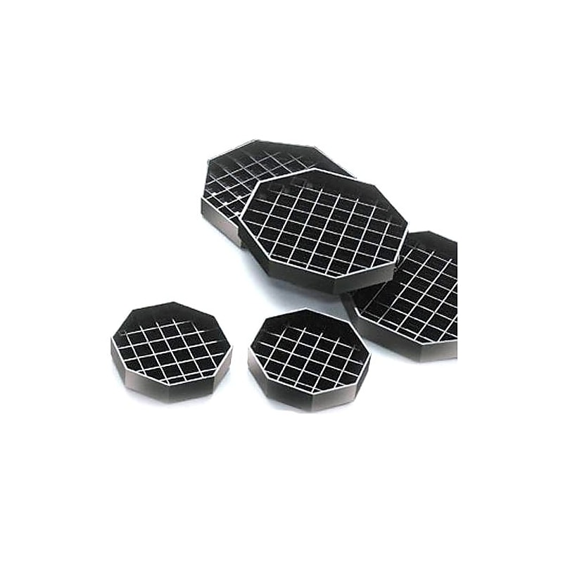 Cal-Mil 6" x 6" Black Octagon Drip Tray (308-6-13) image 1