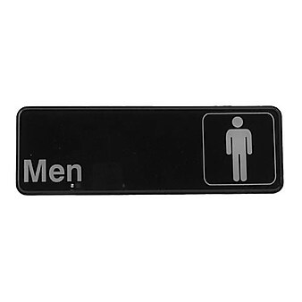 Winco 3" x 9" Men's Restroom Sign (SGN-311)