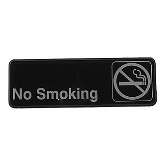 Winco 3" x 9" No Smoking Sign (SGN-310)