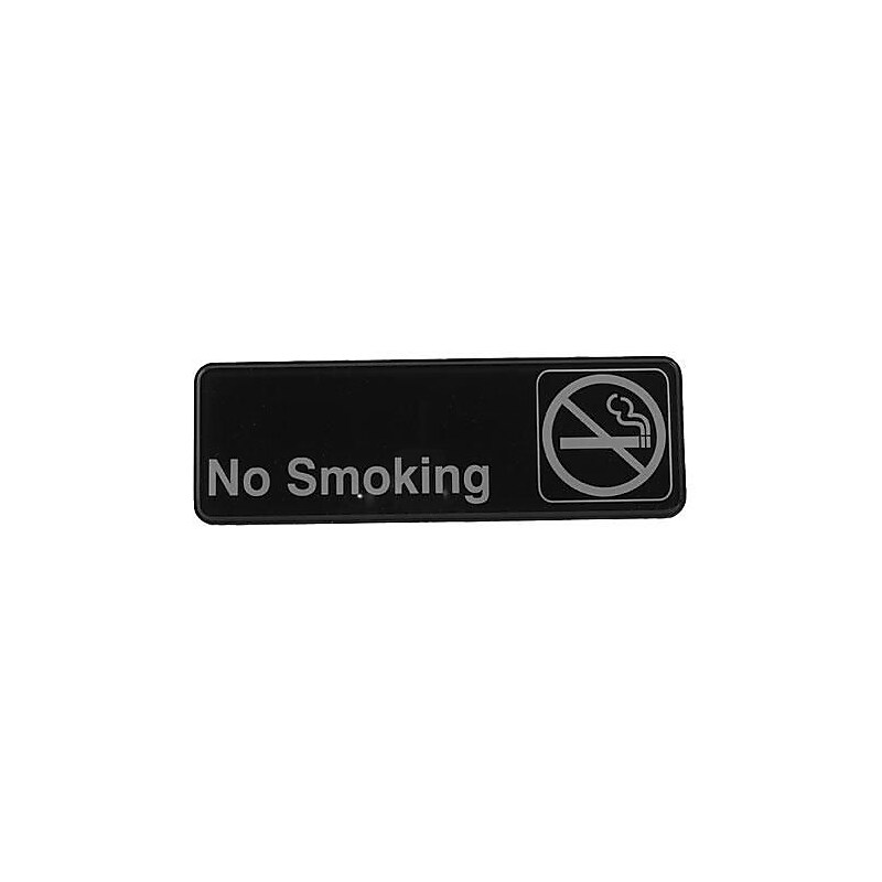 Winco 3" x 9" No Smoking Sign (SGN-310) image 1