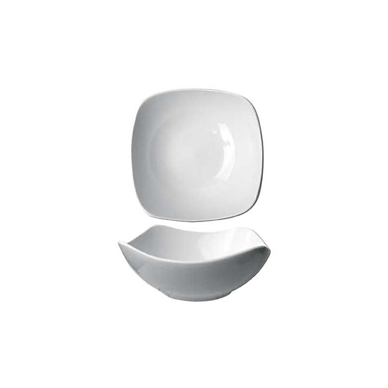 International Tableware 10 Oz Quad™ Square Fine Porcelain Bowl, 36/Pack (QP-11) image 1