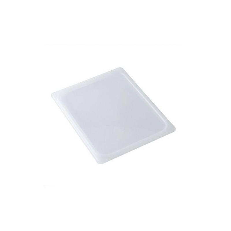 Cambro 1/2 Size Camwear® Seal Cover, 12 3/4" L x 10 7/16" W, Translucent (20PPCWSC438) image 1