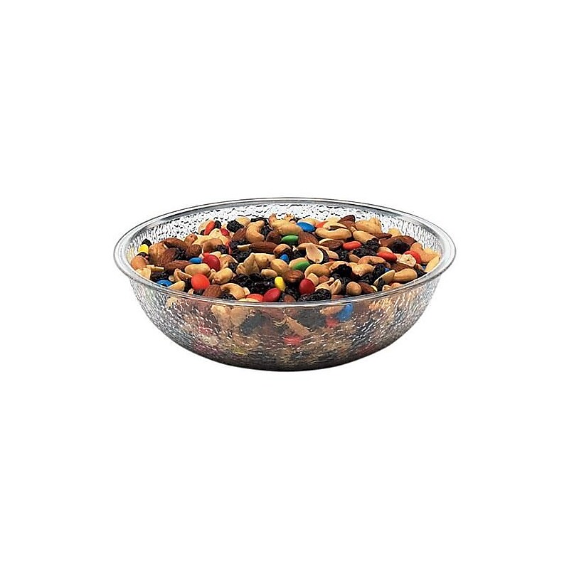 Cambro Camwear 8" Polycarbonate Pebbled Bowl, Clear (75320) image 1