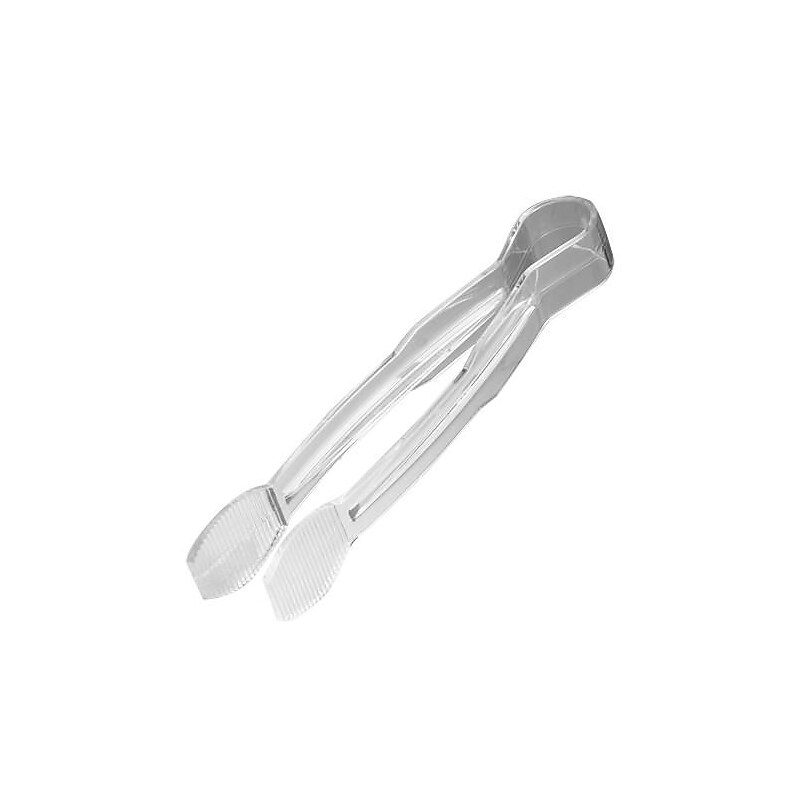 Cambro Camwear 9" Clear Serving Tongs, Plastic (TG9135) image 1