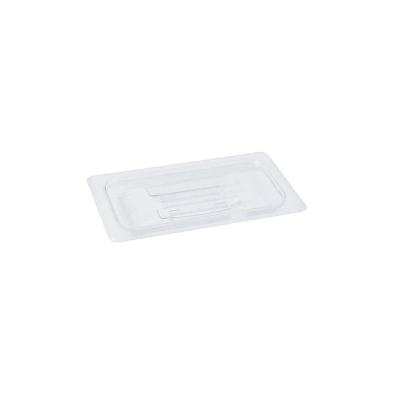 Cambro 1/4 Size Camwear® Cover, 1" H x 6 1/3" W x 10 2/5" D, Clear (40CWCH135) image 1
