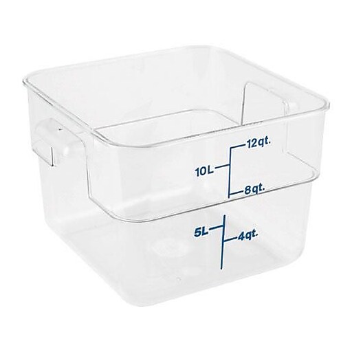 Cambro 12 Qt. CamSquare® Food Storage Container, 11 1/4" L x 12 1/4" W