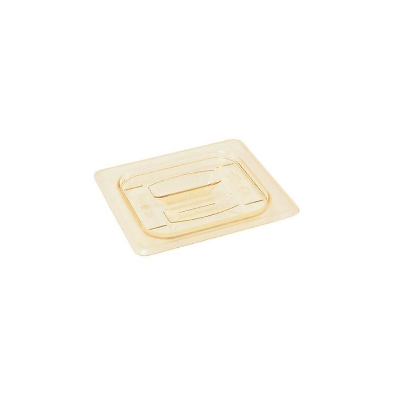 Cambro 1/6 H-Pan Cover Lid, Amber (78960) image 1