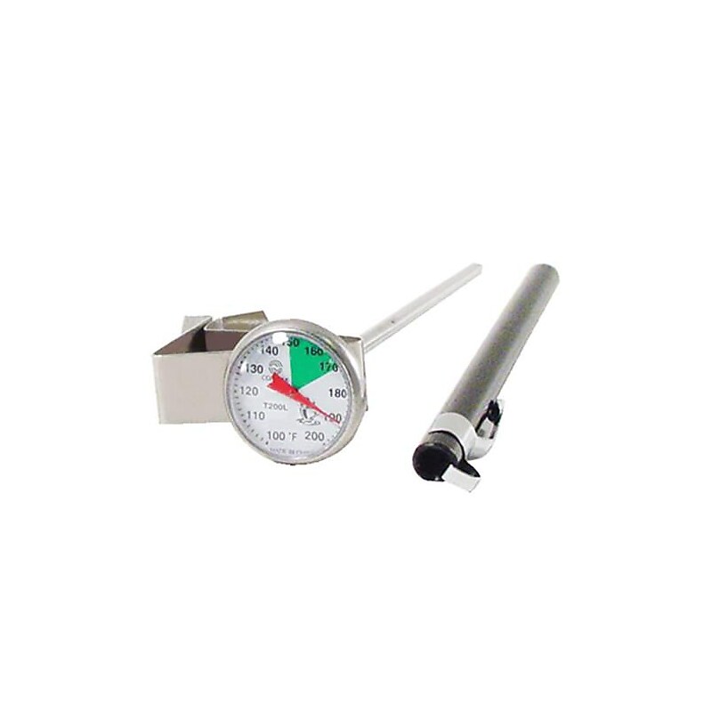 Comark 200 F Beverage Thermometer, Silver, 5" L image 1