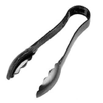 Cambro Camwear 9" Black Tong, Plastic (9TGS110)