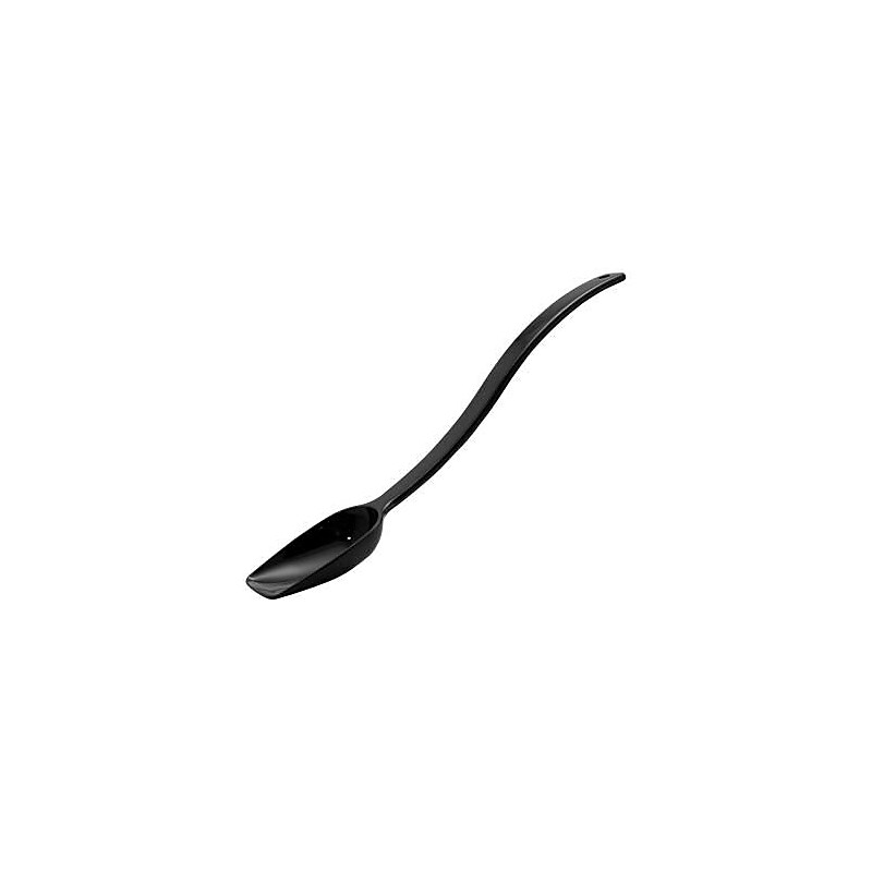 Cambro Camwear 10" Black Serving Spoon, Plastic (SPO10CW110) image 1