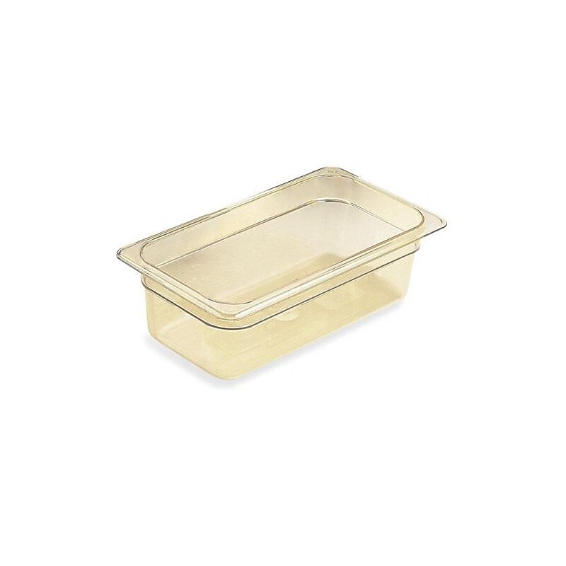 Cambro 1/3 Size H-Pan™ High Heat Food Pan, 12 3/4" L x 6 15/16" W, Beige (32HP772) image 1