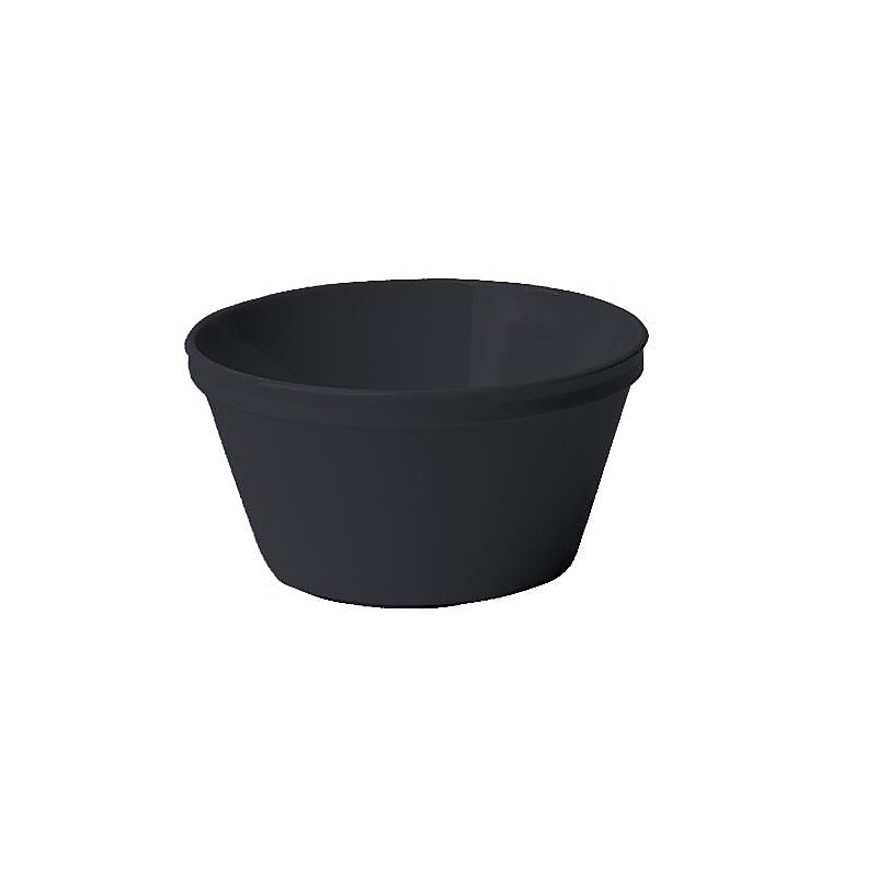 Cambro Camwear 8 2/5 oz. Polycarbonate Round Bouillon Bowl, Black (CAM35CW110) image 1