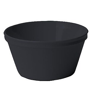 Cambro Camwear 8 2/5 oz. Polycarbonate Round Bouillon Bowl, Black (CAM35CW110)