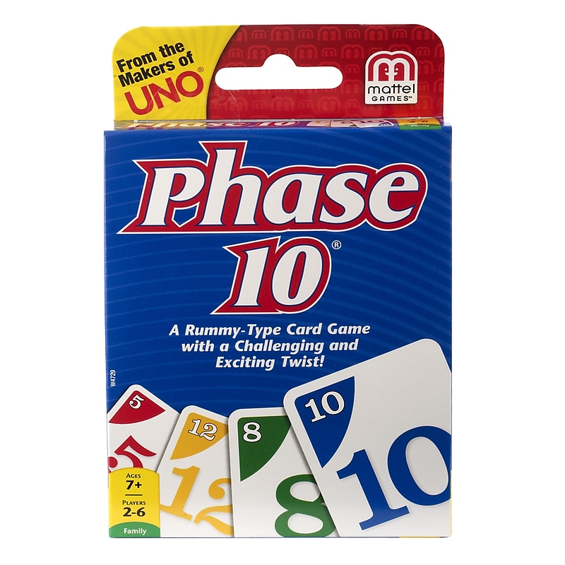 Mattel Phase 10 Card Game, 12/Pack (W4729-BULK) image 1