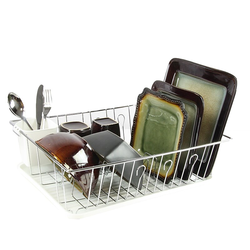 MegaChef Single Level Dish Rack DR-102 image 1