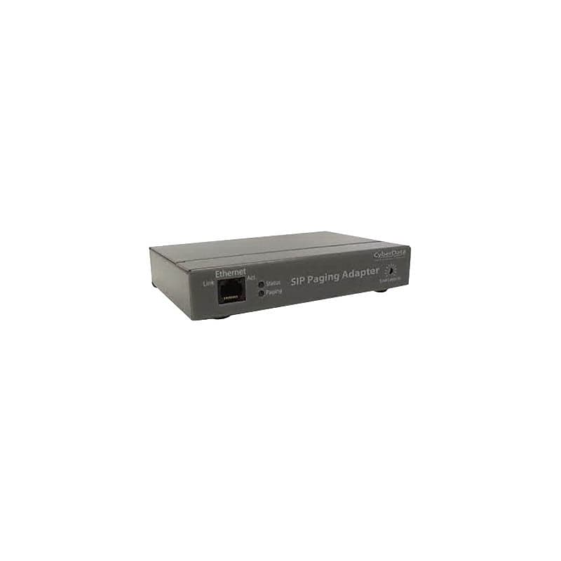 CyberData 011233 10/100 Mbps SIP Paging Adapter, Gray (011233) image 1