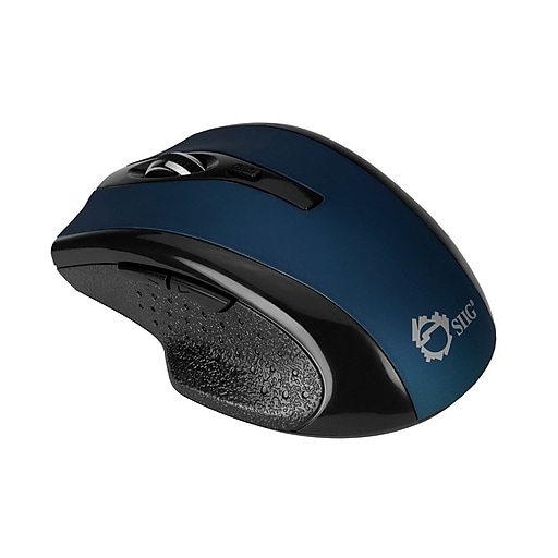 Shop Staples for SIIG® Optical Wireless Ergonomic Mouse, Blue (JK
