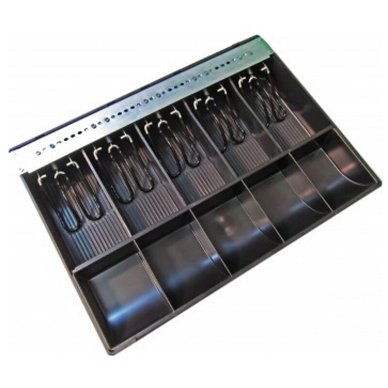APG Cash Drawer® 5 Bill/5 Coin Universal Till Cash Drawer Tray, Black (PK-15U-5-BX) image 1