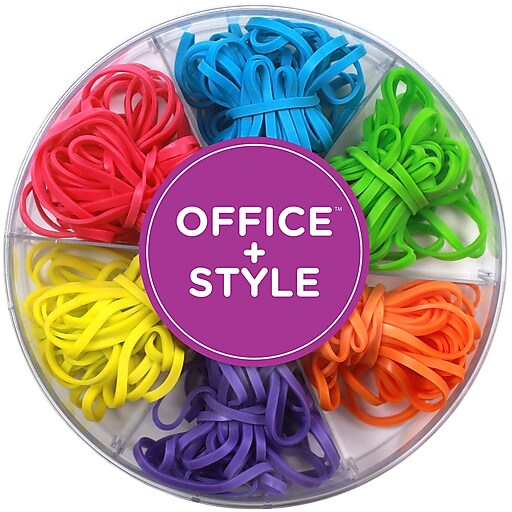 Office + Style Colored Rubber Bands, 120 pcs at Staples