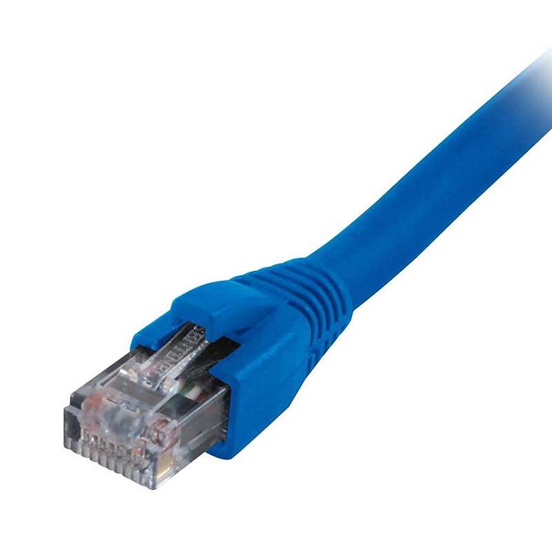Comprehensive® CAT6-7BLU-25VP 7' RJ45 Male/Male Snagless Cat6 Patch Cable, Blue image 1