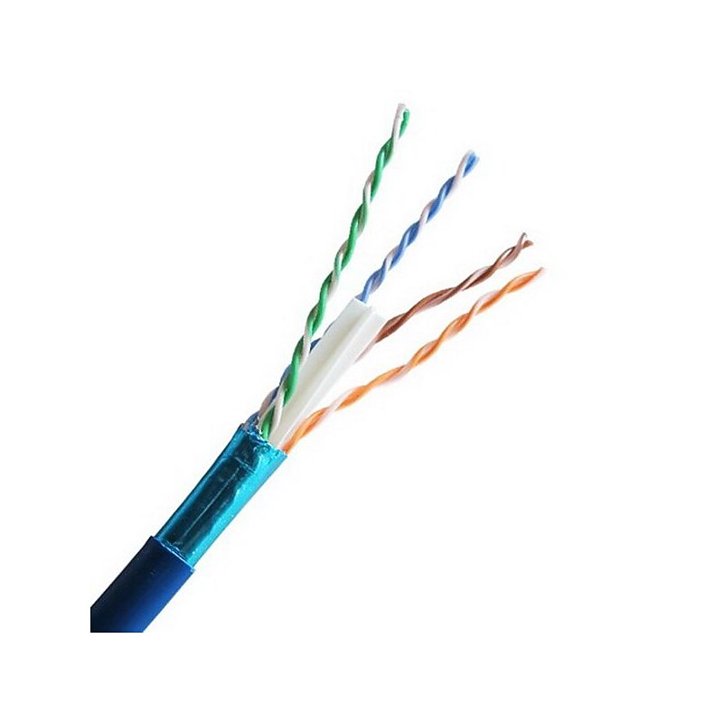 Comprehensive® 1000' Shielded Cat6 Network Cable, Blue image 1