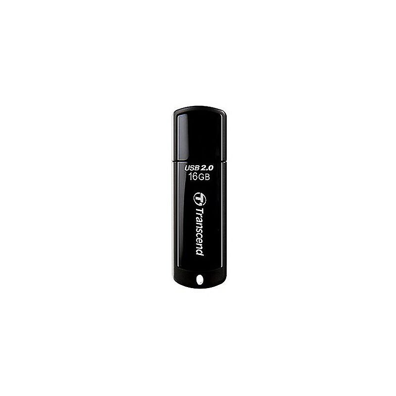 Transcend JetFlash 16GB USB 2.0 Flash Drive, Black (TS16GJF350) image 1