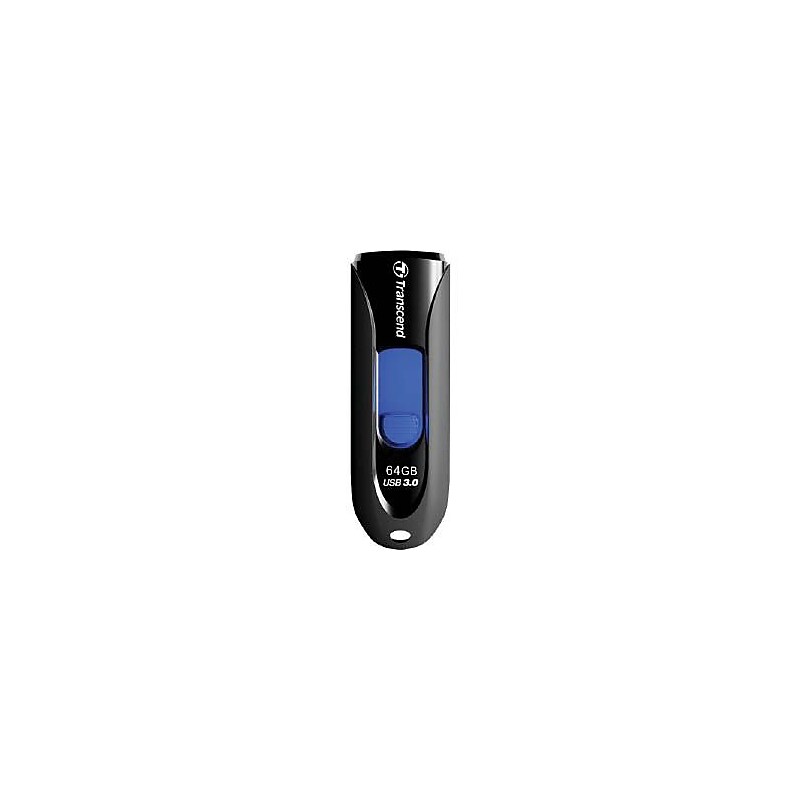 Transcend JetFlash 64GB USB 3.0 Type A Flash Drive, Blue/Black (TS64GJF790K) image 1