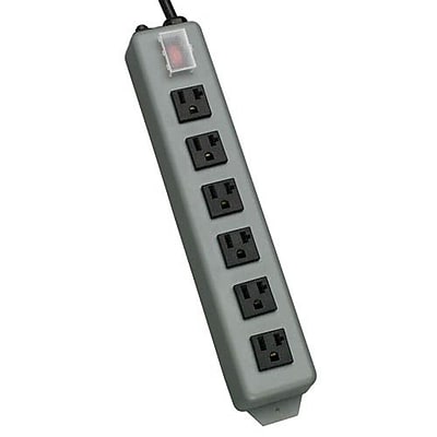 Tripp Lite 6 Outlet Power Strip, Blue Gray/Black (UL620-15) Sansujyuku sansujyuku.com