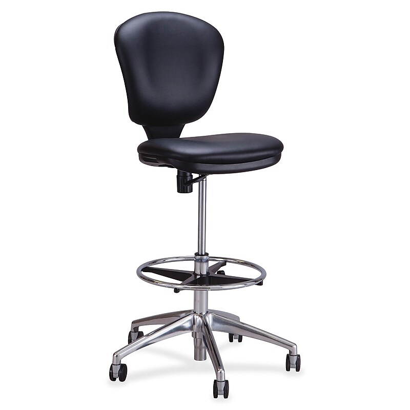 Safco Metro Vinyl Extended Height Drafting Chair, Black (3442BV) image 1