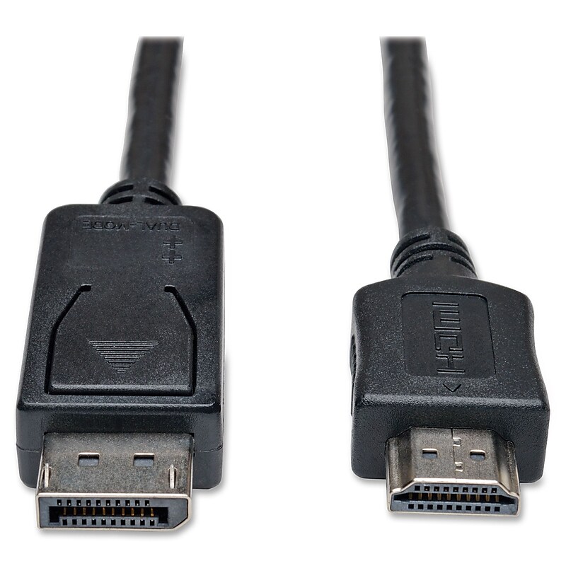 Tripp Lite 3ft DisplayPort to HD Cable Adapter Converter DP M/M, Black (P582-003) image 1