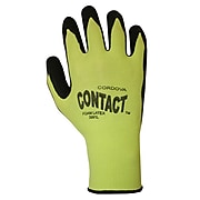 Cordova 13-Gauge Latex-Coated Nylon Work Gloves, Color: Hi-Vis Green, 12 PR, Size: Large (3991L)